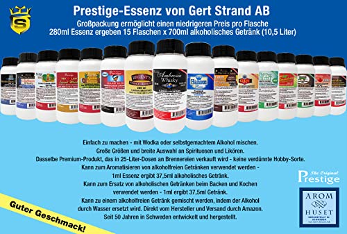 Menthol Konzentrat 280 ml | Super Aroma für die Lebensmittelindustrie und Enthusiasten | Lebensmittelaroma | Backaroma | Aromatropfen | Geschmackstropfen | zum Kochen, Backen & Mixen