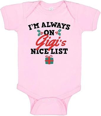 TATY Kids Gigis Nice List Baby Infant Bodysuit