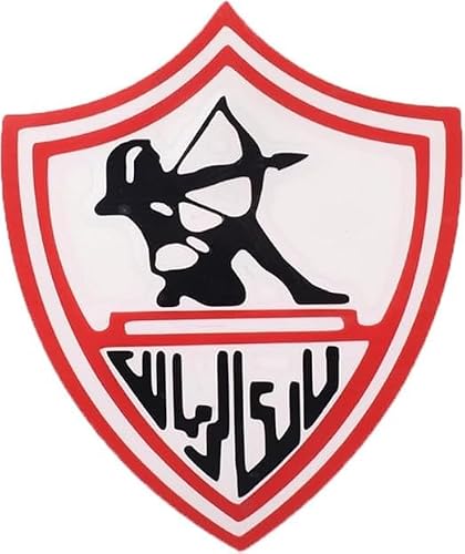 ملصق نادى الزمالك للملابس طباعة DTF يتم تثبيتها عن طريق المكواة فى المنزل أو بواسطة مكبس حراري (كبير 20*30 خلفي)