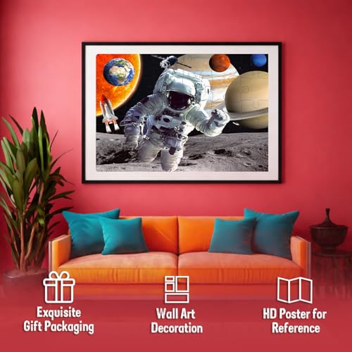Image of Castle Jigsaw Puzzles for Kids and Childrens - Realistic Illustration Challenging Brain Booster Gifts, Fun and Creative Fun Game - Ages 5+ (500 Pcs) (Space + Animal)