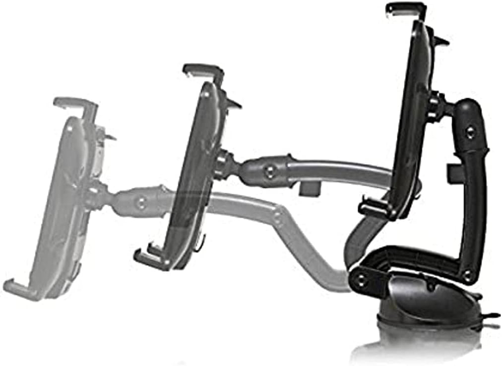 Trucker Tough Bracketron Tough Tablet Mount for Truck or Car, Tablet Holder and GPS Holder for Dashboard and Windshield, Black (TT1-616-1)