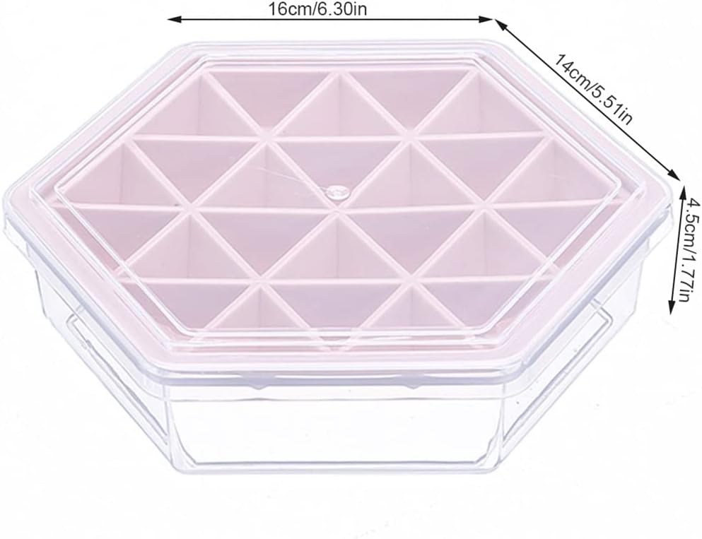 Ice Cube Household Homemade Ice Cube Storage Box Ice Maker Food-Grade Quick- Ice Box with Lid (Blue 16 * 14 * 4.3cm.) (Green. 16 * 14 * 4.3cm.)