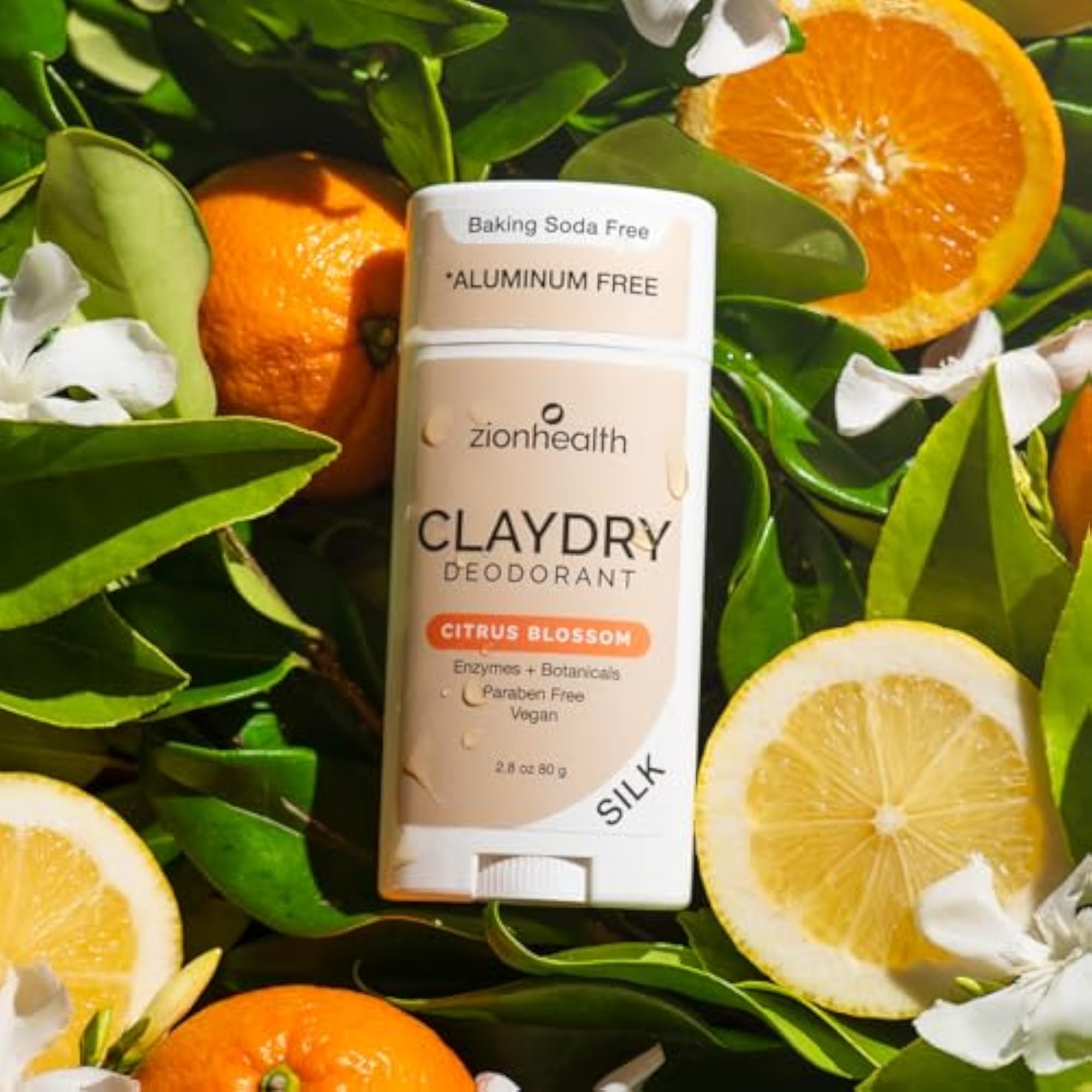 Adama Minerals Clay Deodorant, Citrus Blossom, 2.5 Ounce