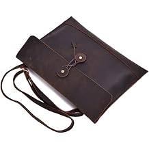 Genuine Leather Men Shoulder Bag Leather Messenger Bags Men's Casual Crossbody Bag Bags Clutch Brown,A-One Size