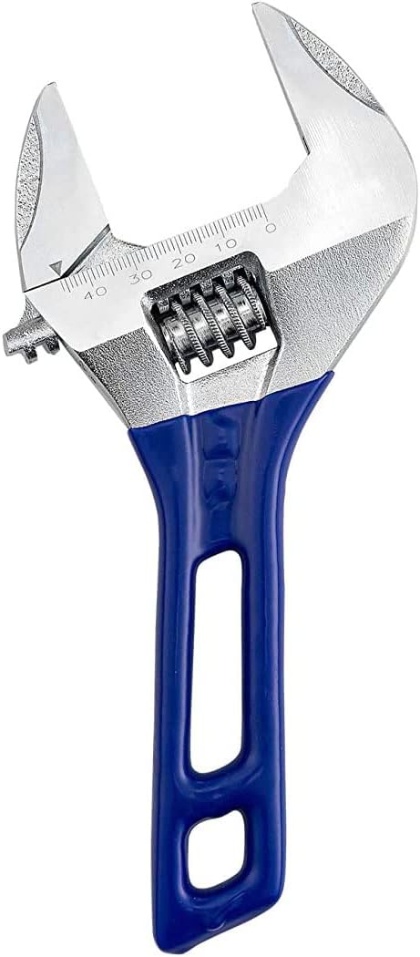 8-Inch (200mm) Slim Jaw Adjustable Wrench, 1.7-Inch (44mm) Jaw Capacity (YC-1103)