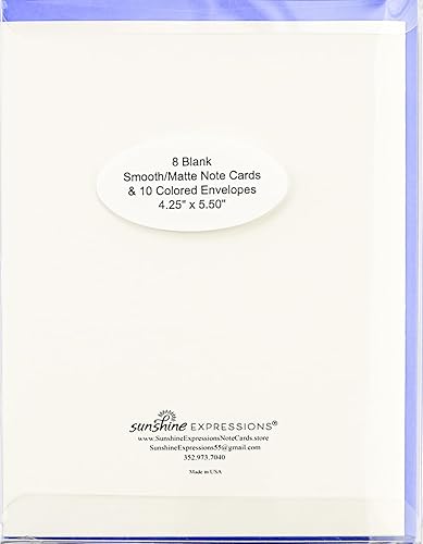 Miniatura 156 de Blooming Flowers – Orquídea Phalaenopsis – Tarjetas fotográficas de alta gama, pesadas y suaves, 8 con 10 sobres de colores, juego en caja