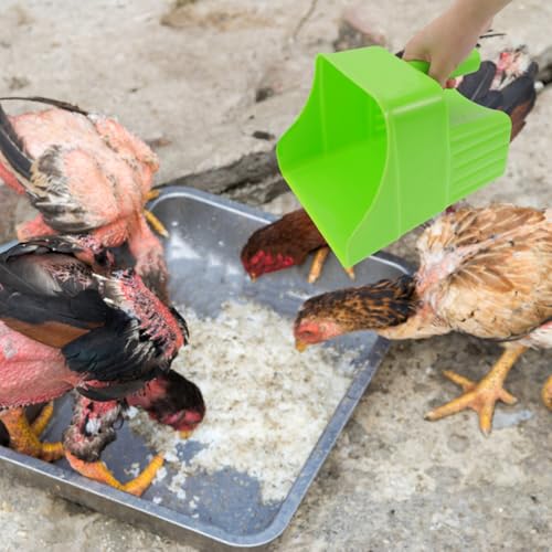 2 palas de plástico para gallinas Ciieeo ergonómicas y resistentes color verde 7
