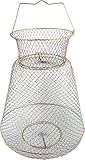 Storfisk fishing & more Draht Setzkescher aus rostfreiem Metall, galvanisch beschichtet mit Federklappenverschluss, Größe:Groß
