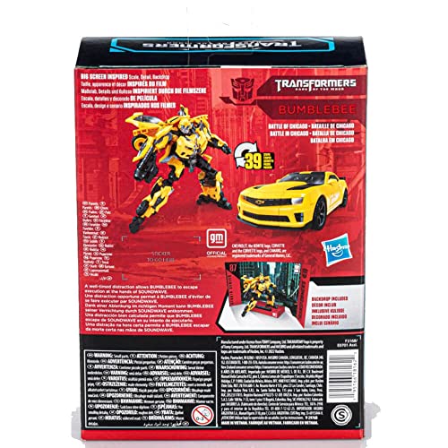 Image of Transformers Toys Studio Series 87 Deluxe Class Dark of The Moon Bumblebee Action Figure - Ages 8 and Up, 4.5-inch, Multicolored