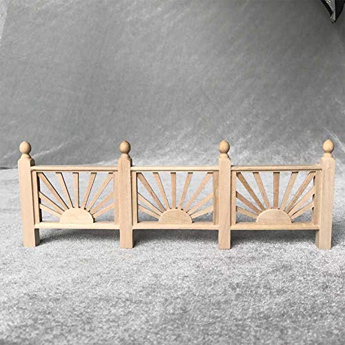 Conjunto de acessórios para casa de boneca 1:12 Casa de boneca miniatura corrimão acessório de jardi