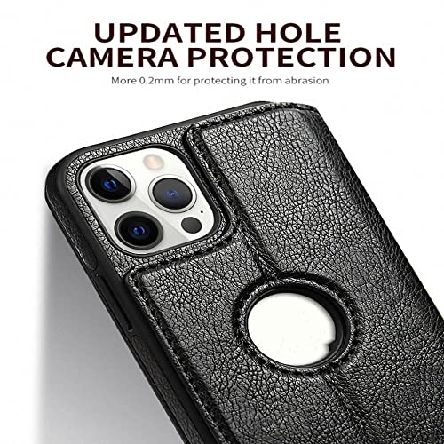 Coque antichoc pour iPhone 13 Pro Max avec clapet magnétique et support vidéo