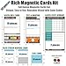 Complete Kaizen Board Set, 6 Pre-Designed Magnetic Modular Boards, 7 Magnetic Card Types, 147 Qty. Lean Process Improvement, Team Collaboration – Reusable, All-in-One Continuous Improvement Kit
