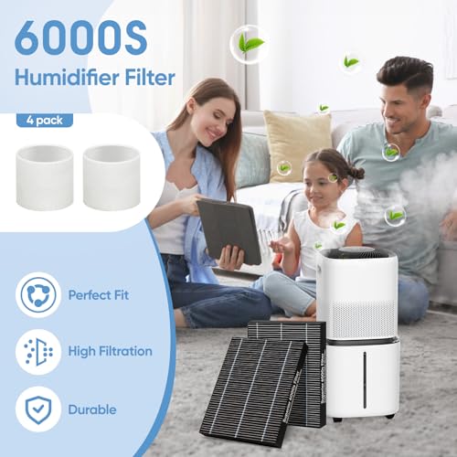 Image of 12‑Pack 6000S Wick Filter Replacement for LEVOIT Superior 6000S Humidifier