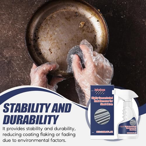 Hochleistungs-Rostlöser für Metall, leistungsstarker Rostlöser für Stahl, Reiniger zur Rostentfernung von Möbeln, Sofort Rostlöse Spray, Entfernt effektiv Rost von Metalloberflächen