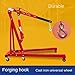 SDdPulse Folding Mobile Crane with Hydraulic Lift, Heavy-Duty Engine Hoist for Trucks and Automotive Repair,2t Folding Thick Crane