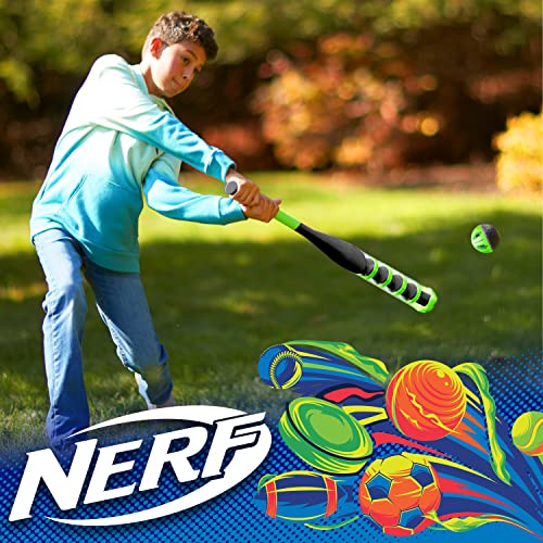 Nerf Power Blast Kids Baseball Bat And Ball Set - Kids Plastic Baseball Bat With Extra Grip And Power Bands - Official Nerf Plastic Baseball Set #TOP4