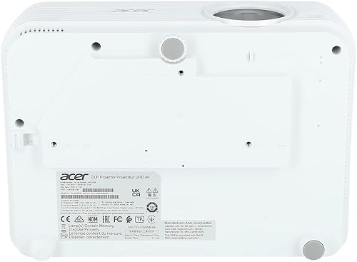 Acer H6815BD - Proiettore DLP (4K UHD (3.840 x 2.160 pixel), 4.000 ANSI Lumen, 10.000:1, Keystone, altoparlante da 3 Watt, HDMI (con HDCP), connettore audio) Home Cinema - 9