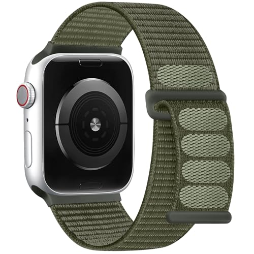 DaQin Nylon Sport Loop Band Compatible with Apple Watch Band 40mm 38mm 41mm 42mm for Women Men, Soft...
