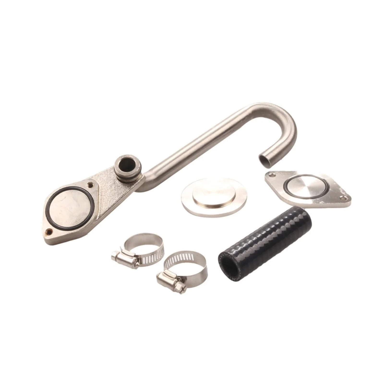 Gointdjd Sliver Egr Valve Stainless Steel Egr Cooler Kit Car Accessory For For Excursion 6.0L For Turbo For Diesel 03 04 05 06 07 For F250 For F350 For F450 For F550 Exhaust Gas Recirculation(Sliver)