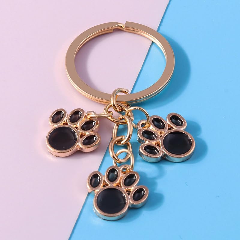Aesthetic Metal Claw Keychain Cute Key Rings Charms for Women Kawaii Dog Cat Pet Gifts for Bag Backpack Car Keys - Image 4