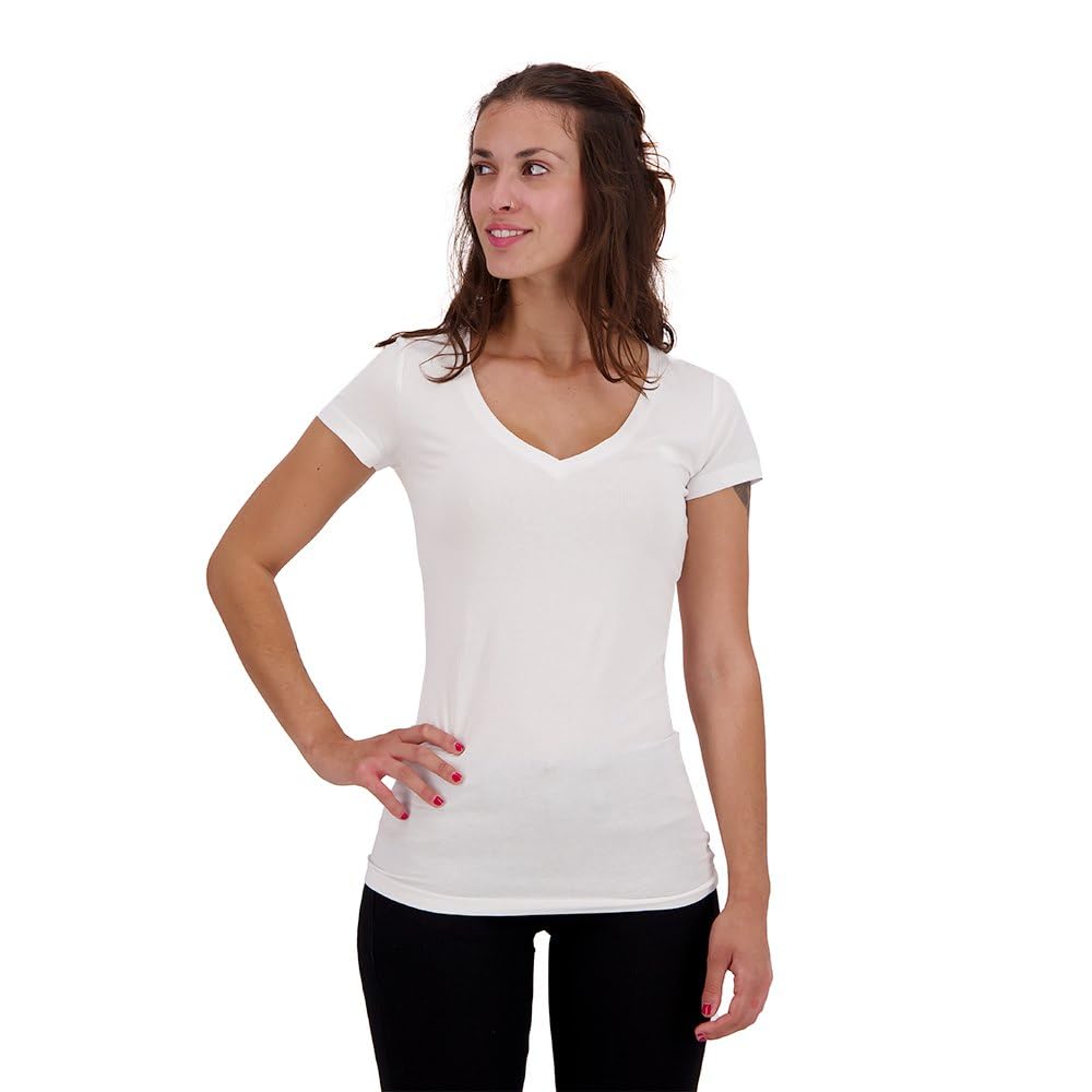 G-STAR Women's Base V-Neck Cap Top, White (White D07211-3310-110), XS