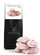 Belgian Chocolate Truffles Filled with Strawberry Praline with Flakes of 7 Units, Belorado Truffles, Belgian Chocolate, Chocolate Rocks, Magic Truffles, Pack Chocolates for Gift by CHAMBALL