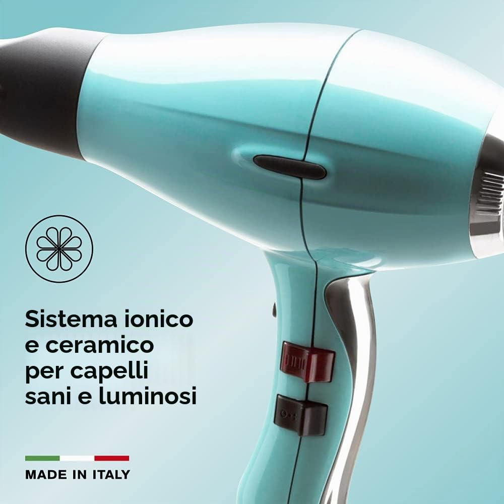 Phon per capelli Elchim Light Fifties Edition | Asciugacapelli Professionale Made in Italy | Leggero Potente e Silenzioso | Basso Consumo Energetico | Sistema Ionic e Ceramic | Asciugatura Rapida