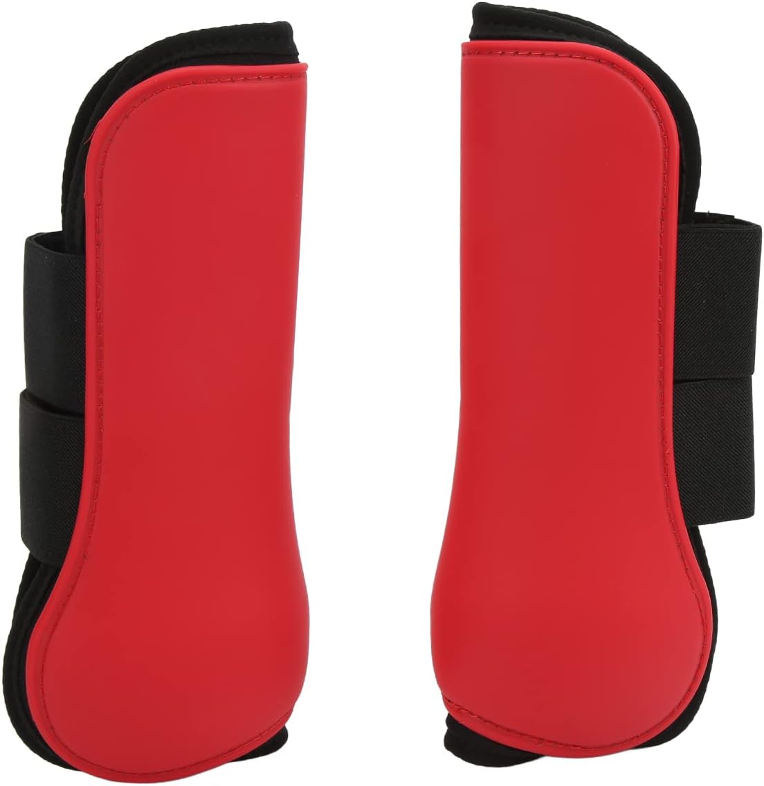Horse Boots, Splint Boots for Horses PU Shell Horse Front Leg Boots with Elastic Cushion Horse Tendon Boots Open Front Fetlock Boot Horse Ice Boots for Horse Protective Boots