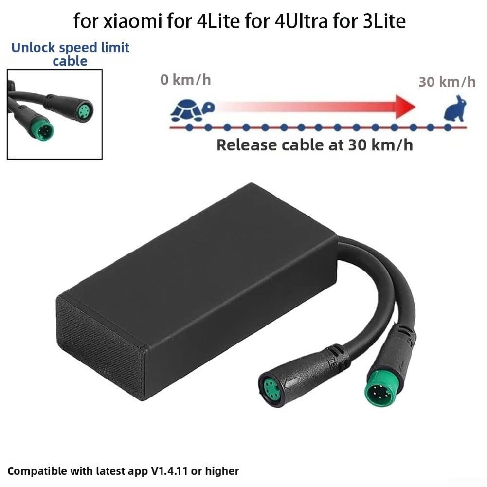 Controlador de velocidad de scooter eléctrico ajustable para una experiencia de conducción mejorada, hasta 30 km/h, diseño reforzado con PVC, adecuado para modelos Xiaomi 4Lite/4Ultra/3Lite