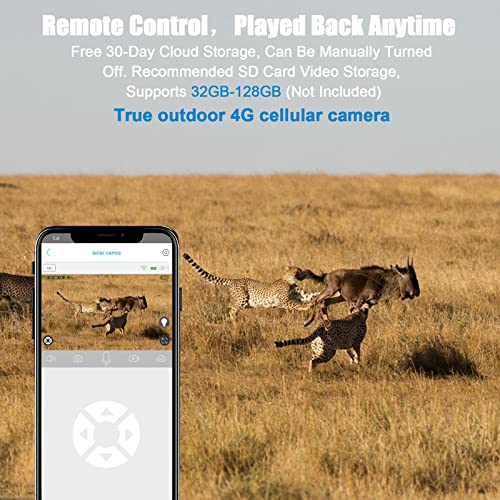 Enjfeocy 4G Lte Cellular Outdoor Security Camera, [24/7 Recording] 20W Solar Ptz Camera With Rechargeable Battery, Spotlight, 2K Night Vision, 360° View Monitor, No Wifi, Motion Detection, Sim Card #TOP5