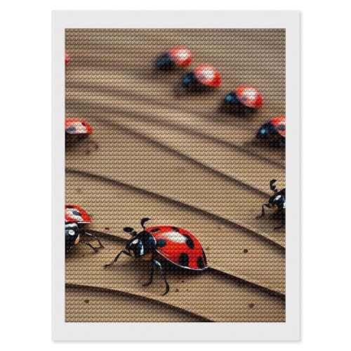 Peinture diamant Ladybug pour salon et décoration murale chaleureuse