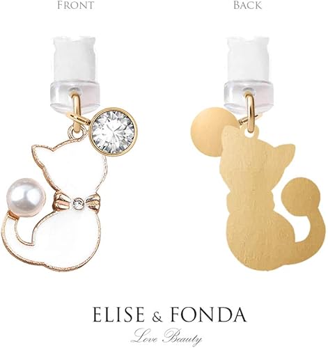 Miniatura 4 de ELISE & FONDA CP178 Puerto de carga USB Anti Polvo Plug Gato Gatito Pet Colgante Colgante Teléfono Charm para iPhone 11XS MAXXRX8 Plus76S7SE iPad