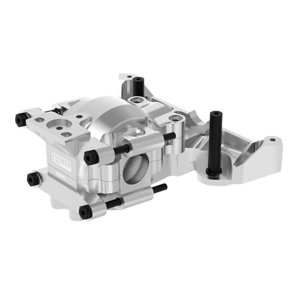 Aluminum 7075 Alloy Front Upper and Lower Bulkhead for Traxxas 1:16 Mini Maxx/Mini Slash/XRT VXL 3S Monster Truck Upgrades - Silver