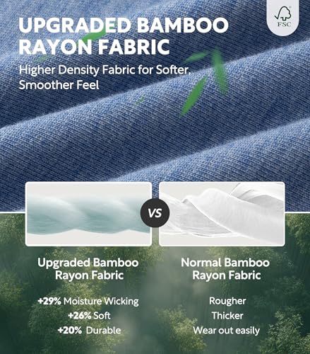 DAVID ARCHY Mens Boxers Soft Rayon Made from Bamboo Boxers for Men Pack Loose Underwear Cooling Mens Boxer Shorts2