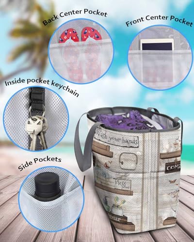 Mesh Beach Bag Oversized Tote Bags for Women Bathroom Bottle Butterfly Jar Roll Paper Large Bags for Travel Pool Grocery4