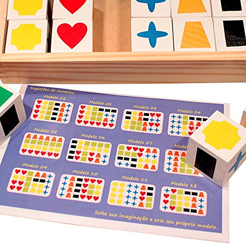 Jogo de memória educativo cubos para atividades - Carimbras