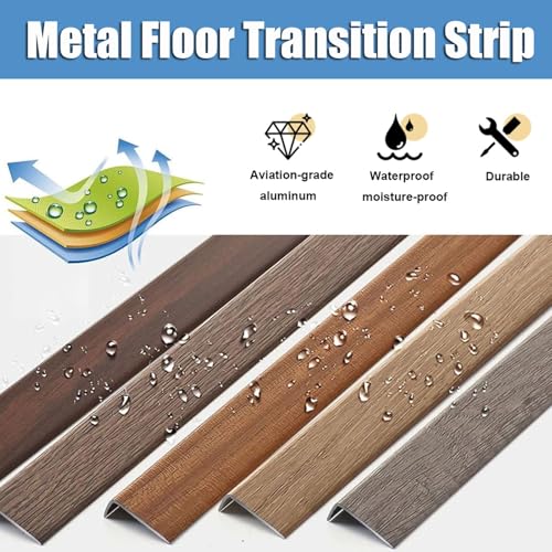 Protector de pared y suelo con tira autoadhesiva de aluminio de 900x35mm 4