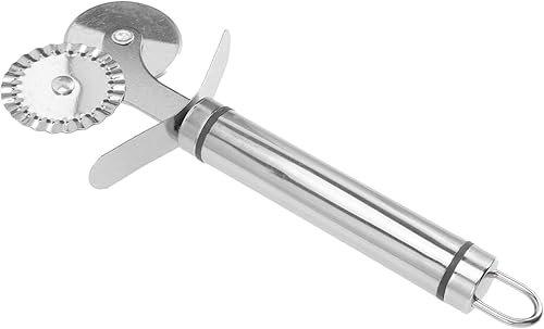 Miniatura 1 de TIDTALEO 4pcs Pizza Roller pizza dough cutter pasta crimper pastry scraper tool pie wheel cutter rocker pie cutter suit for kids mini pizza cutter