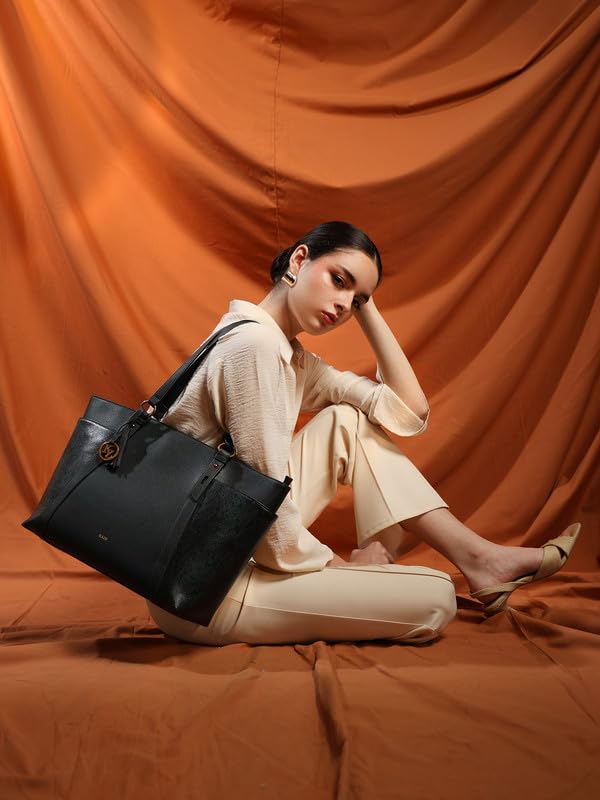 Image of Kazo Karl Tote | Premium Faux Leather Handbag for Women | Minimalist Structured Shopper for Work & Transit