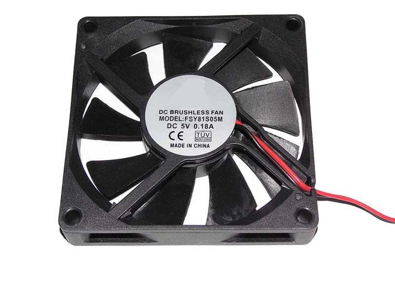 Ventilateur de refroidissement 80x80x15mm 5V pour boîtier PC