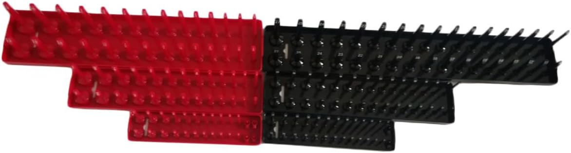 Metric/inch Plastic Socket Organizer Bracket 26 Socket Capacity Portable Socket Holder Socket Set Organizer Tray Random