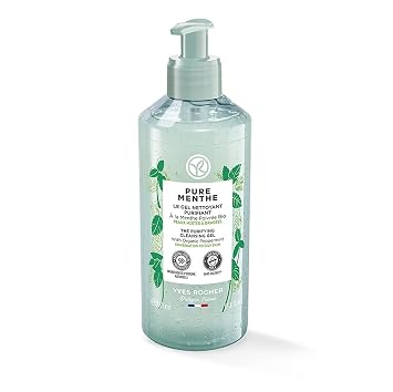 Yves Rocher Purifying Cleansing Gel for Combination and Oily Skin - Pure Menthe 13.1 fl.oz. 16254