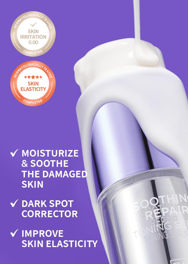 Dermafirm [Refill] DERMAFIRM Soothing Repair Toning Serum R4 - Korean Bakuchiol Retinol Niacinamide & Peptide Face Serum for Wrinkles - Calming, Moisturizing & Correcting- Paraben-Free, Cruelty-Free, 1.01 fl oz