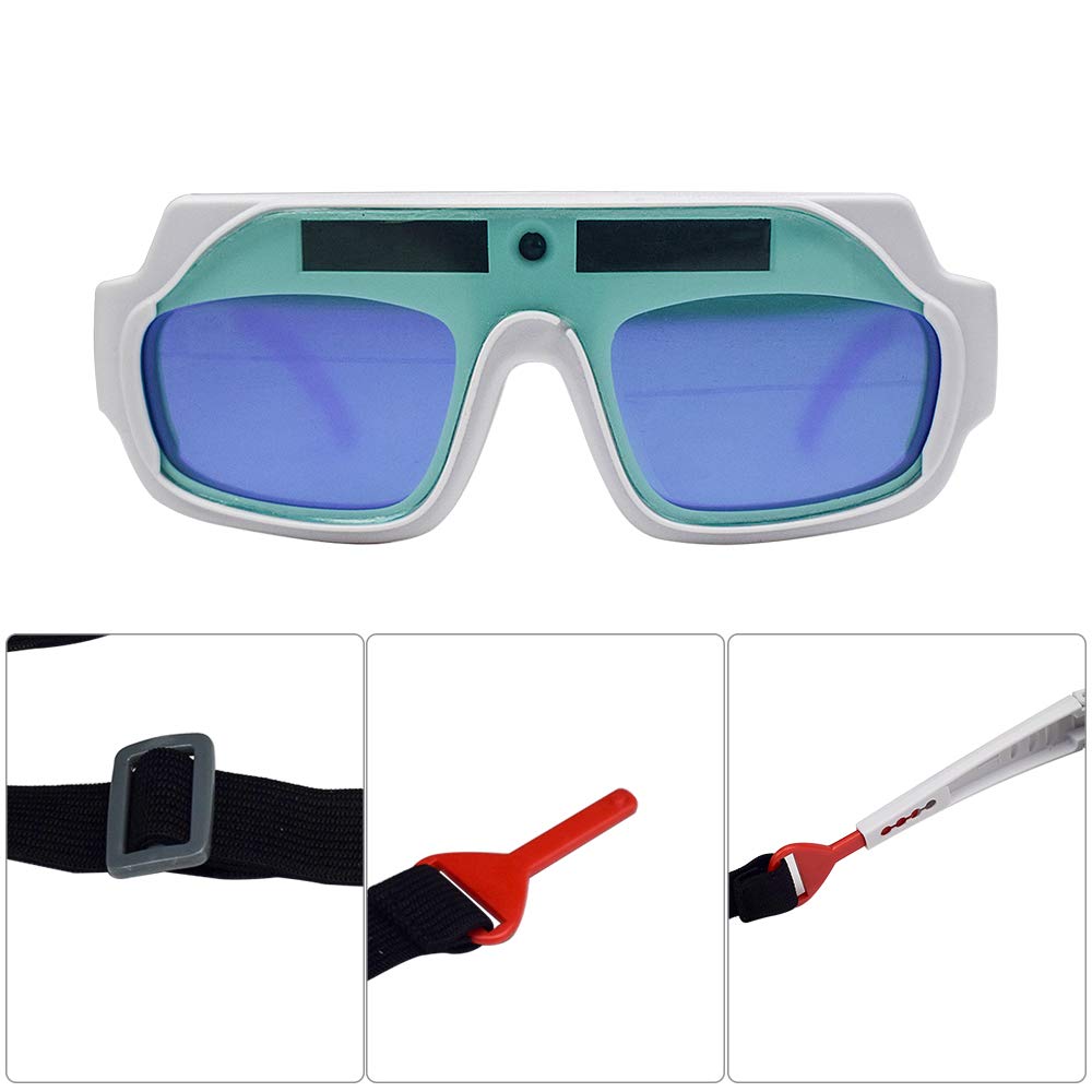Gafas de soldadura, gafas de soldadura de oscurecimiento automático, gafas de seguridad Gafas de sol de protección contra el deslumbramiento de soldadura, gafas de soldador de gafas, gafas de ojos