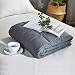 JOLLYVOGUE Weighted Blanket 20lbs for Adults,60 x 80Inches Twin or Full Sized Bed Heavy Blanket with 100% Soft Cotton and Glass Beads-Dark Grey