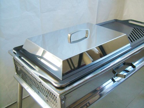 Amazon | バーベキュー 蒸し焼き蓋 【L】 260 x 380 （取っ手