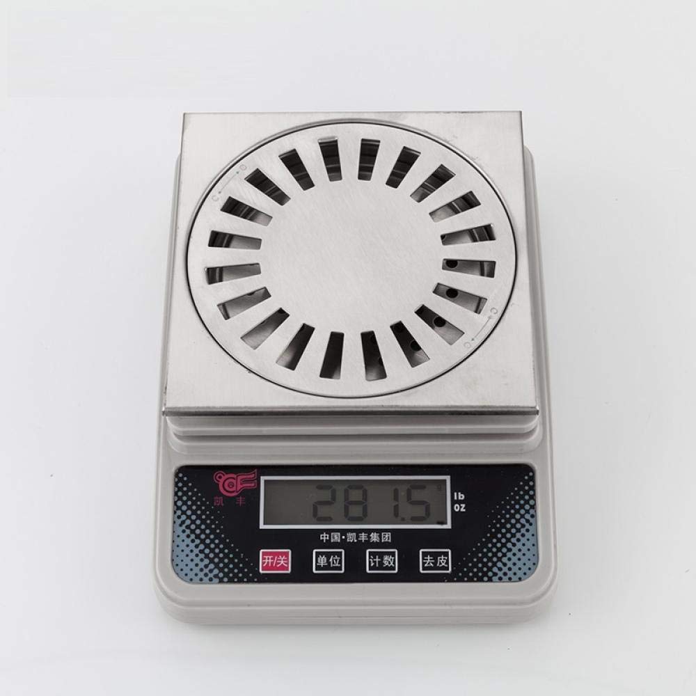 Odpływ podłogowy, odpływ podłogowy w łazience, syfony odpływowe 1 szt. odpływy korek łazienkowy stal nierdzewna 15 * 15 cm sitko do odpływu prysznicowego antyzapachowe odpływy ściekowe w łazience odpł