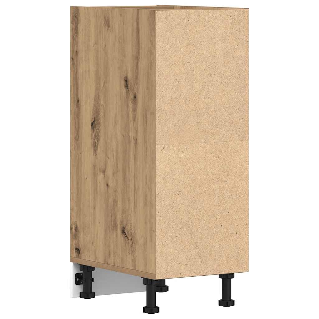 vidaXL Unterschrank Riga Artisan-Eiche 30x44,5x81,5 cm Holzwerkstoff,Küchenschrank, Gastronomieschrank, Gastro Möbel, Küchenmöbel, Aufbewahrungsschrank