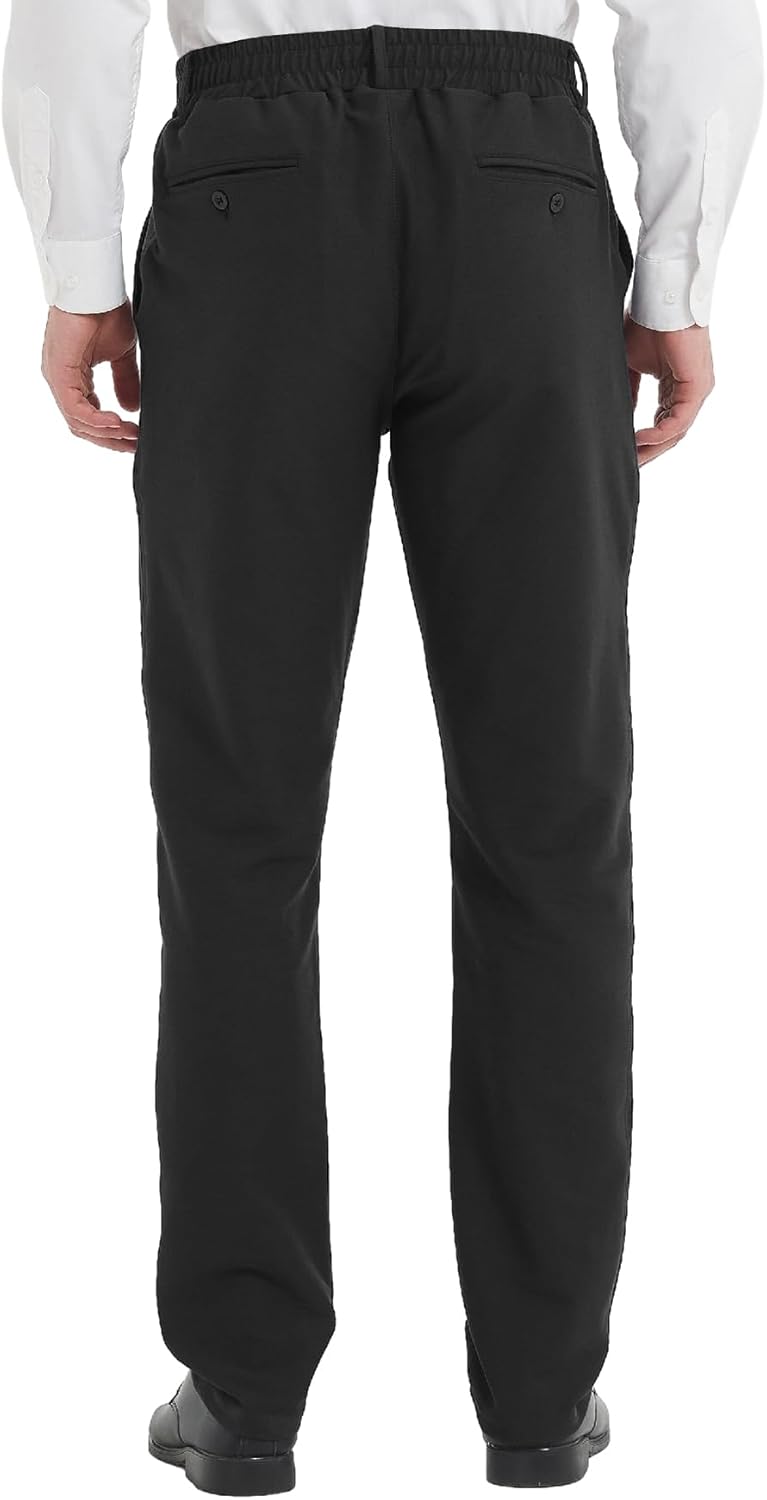 LETAOTAO Mens Elastic Waist Jeans Pants for Seniors Adaptive Mens Pants for Elderly with Zipper Fly - Image 2