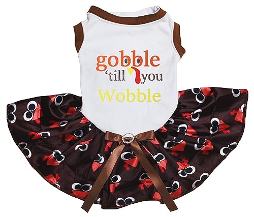 Robe blanche pour chiot XXL Turkey Gobble chien de grande taille